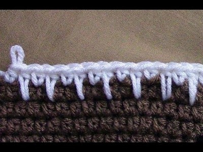 Crochet stich - Drop st (hdc)