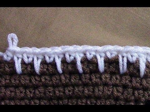 Crochet stich - Drop st (hdc)