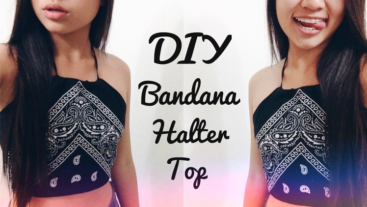 DIY Bandana Halter Top ♡ (Easy + No Sew!)