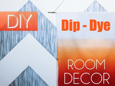 DIY Dip Dye Wall Art | Dorm Room Decor | Robeson Design