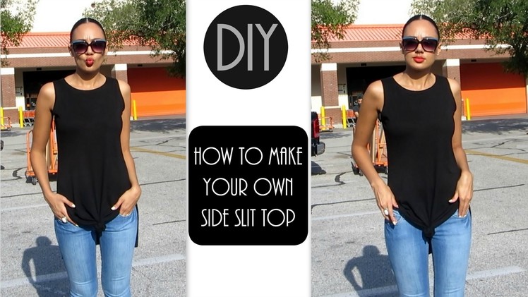 DIY From Dress to Side Slit Top | 3 ways to wear it