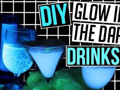 DIY Glow in the Dark Drinks for HALLOWEEN! CartneyBreanne