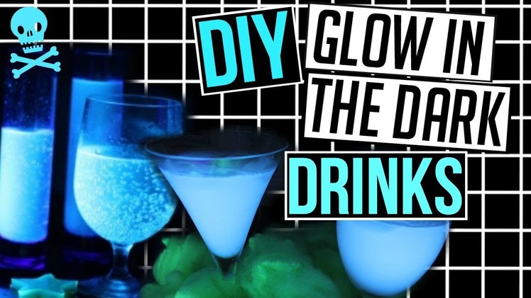 DIY Glow in the Dark Drinks for HALLOWEEN! CartneyBreanne