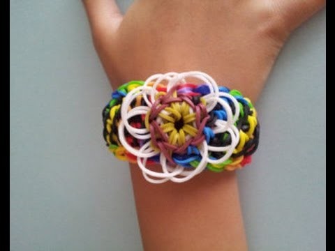 DIY Rainbow Loom® Carnation Bracelet Lección 54