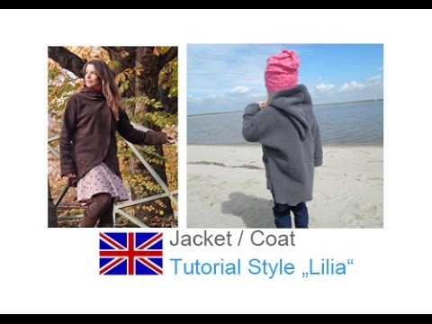 DIY sewing tutorial how to sew LILIAs jacket. comfy jacket. simple jacket