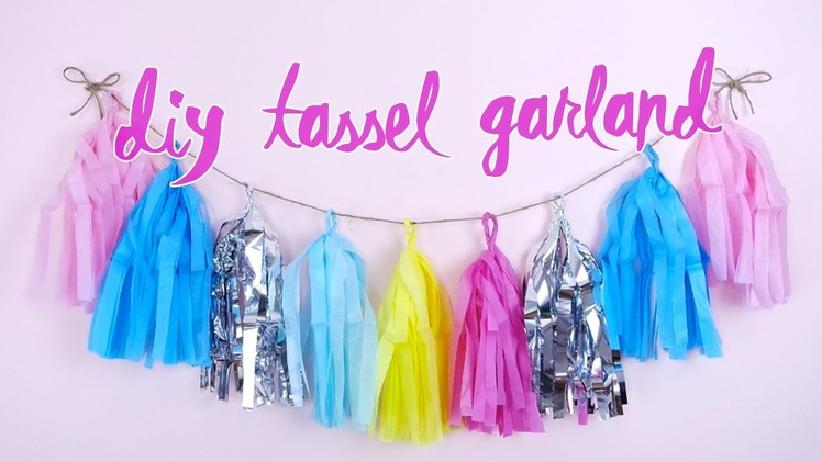 DIY Tassel Garland! | by tashaleelyn