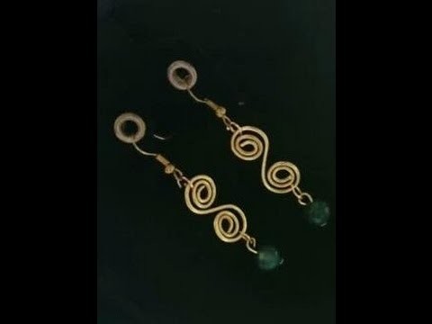 Easy Jewelry Tutorial : Simple Wire Wrapped Earrings - DIY .