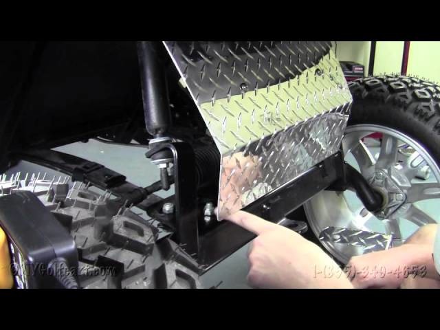 EZGO Diamond Plate Axle Cover | How To Install Video | Installing Golf Cart Diamond Plate