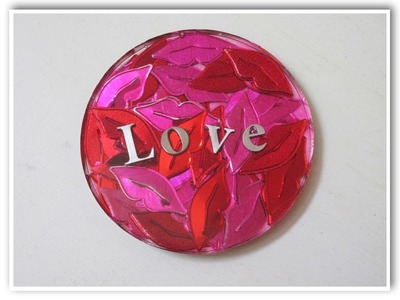 Hearts, Lips and Love Valentine's Day Coasters   Another Coaster Friday DIY