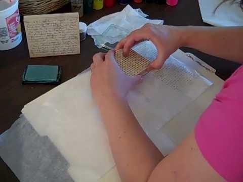 Heat Embossing on Tissue Paper