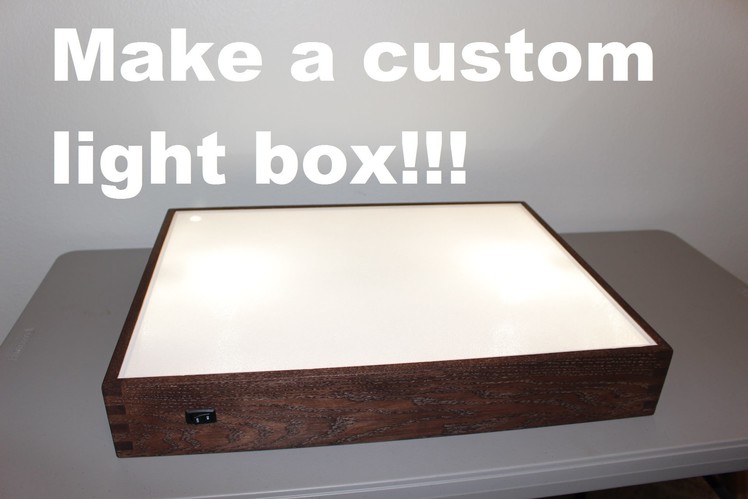 How to build a light box!