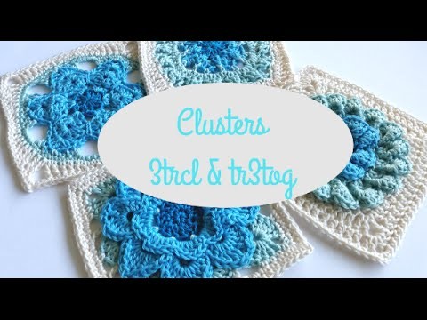 How to crochet clusters by Shelley Husband Spincushions