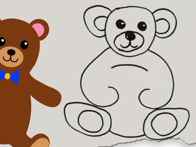 How to Draw a Teddy Bear by HooplaKidz Doodle | Drawing Tutorial