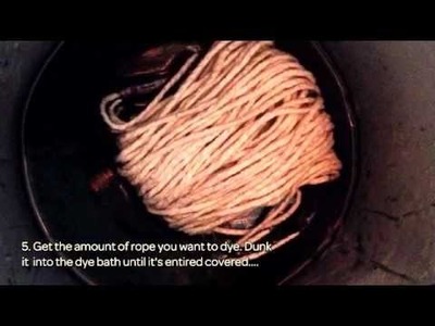 How To Dye In A Easy Way A Simple Twine Rope  - DIY  Tutorial - Guidecentral