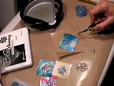 How to embed beads in Opals embossing enamels
