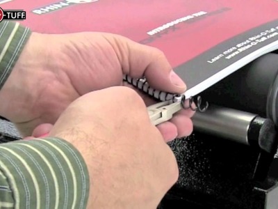 How to Finish Spiral Book Binding Using Crimping Pliers