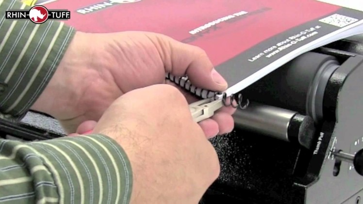 How to Finish Spiral Book Binding Using Crimping Pliers