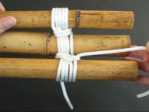 How to Lash a Bamboo Tripod by TIAT