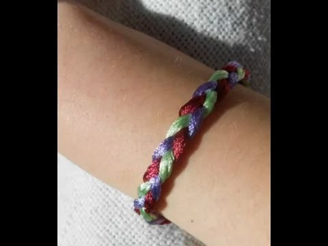 How to make a braided cuff Friendship bracelet