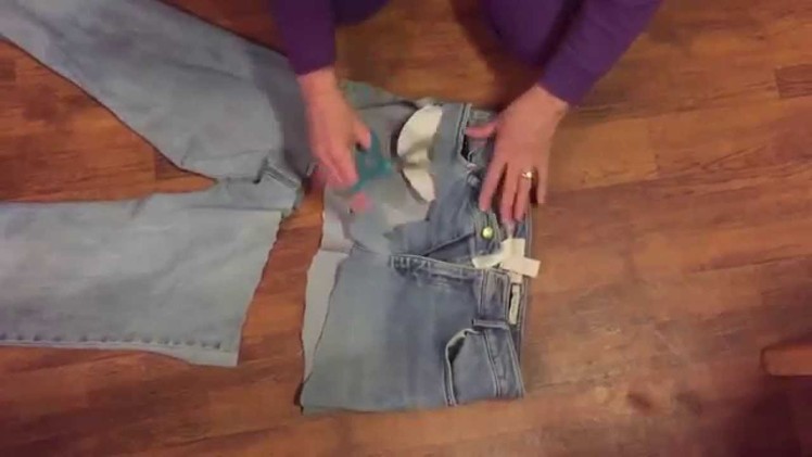 How to Make a Garden Apron from an Old Pair of Jeans