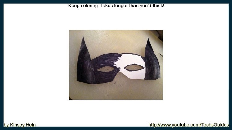 How to Make a Paper Plate Batman Mask