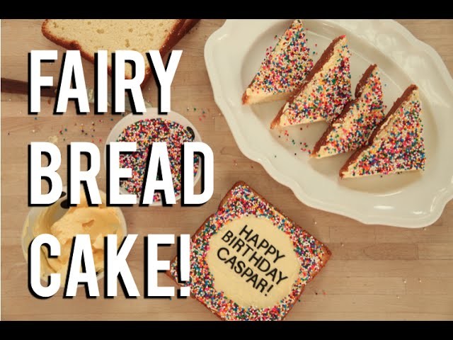How To Make FAIRY BREAD. Cake! Vanilla cake with buttercream and hundreds and thousands!