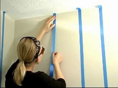 How to Paint Stripes on Your Walls : How to Tape for Painting Stripes on a Wall