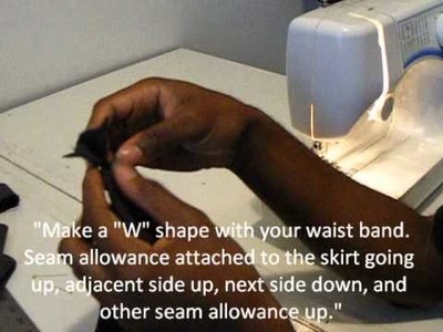 How to Sew An Easy Skirt Waistband