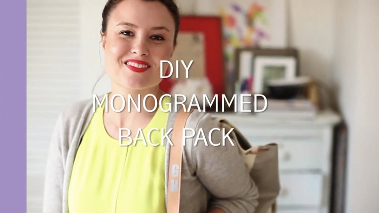 HSN | DIY Monogrammed Back Pack w.the Cricut Explore Cutting System