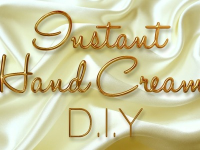 Instant hand cream DIY. Haz tu crema de manos instantánea
