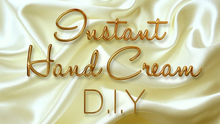 Instant hand cream DIY. Haz tu crema de manos instantánea