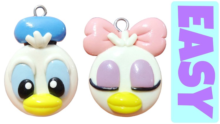 Kawaii Polymer Clay Charms | Donald Duck & Daisy Duck |