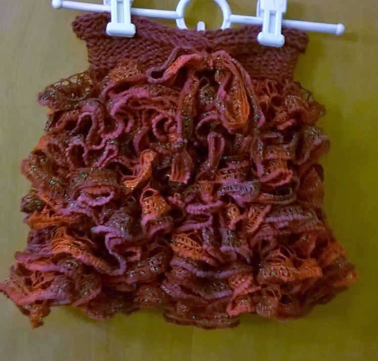 Loom Knit Ruffle Skirt Part 1