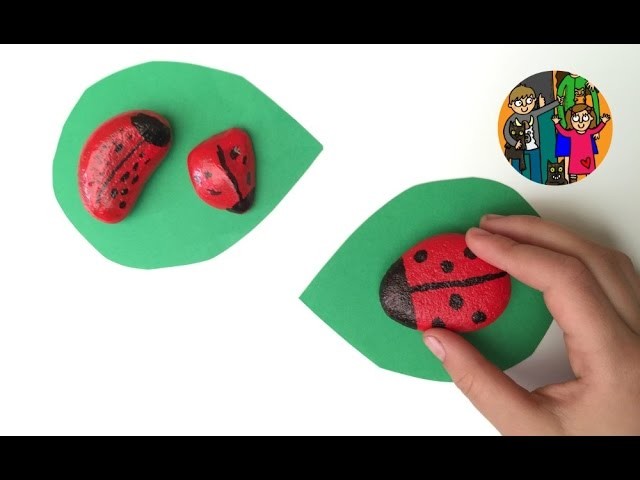 Making Ladybird Stones   by Red Ted and Pip