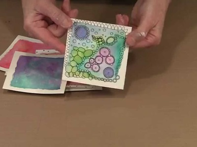 More Art Cards! Color Mixing, Pearlescent Paint, Bling! by Joggles.com
