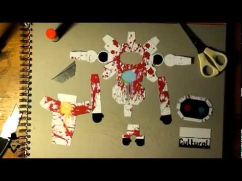 Paper toy time lapse