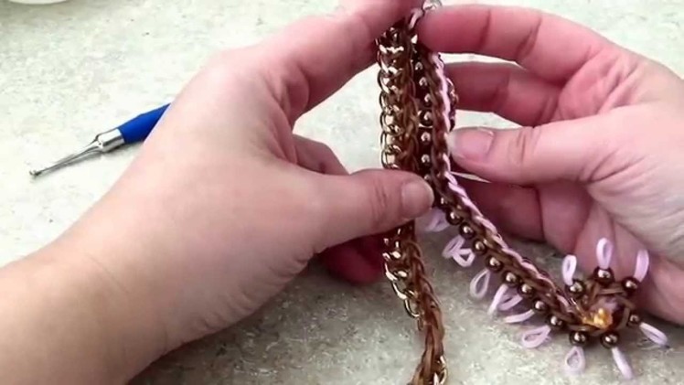 Rainbow Loom Band Cuff Link Bracelet Tutorial. How to