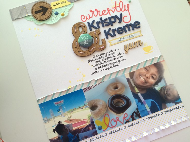 Scrapbook Process Video #46 - Currently Krispy Kreme