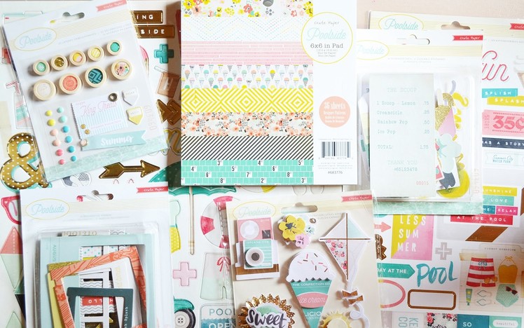 Scrobby Scrapbooking Haul: Crate Paper - Poolside (May 2015)
