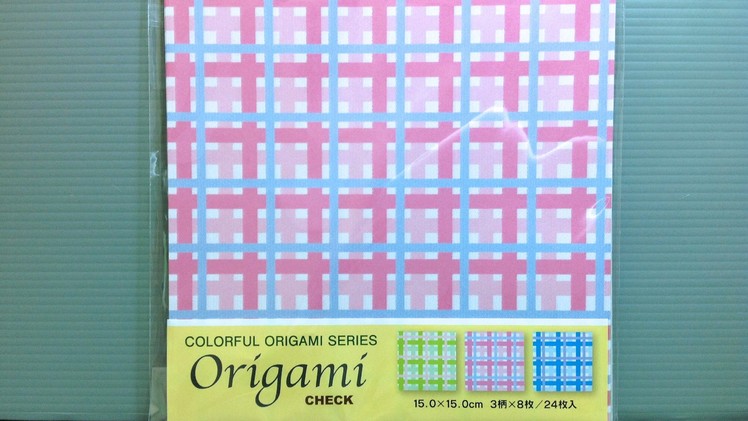 Tanpopo Plaid Chiyogami Origami Paper Unboxing!