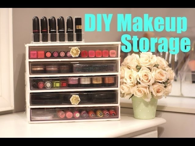 Thrifty DIY Makeup Storage