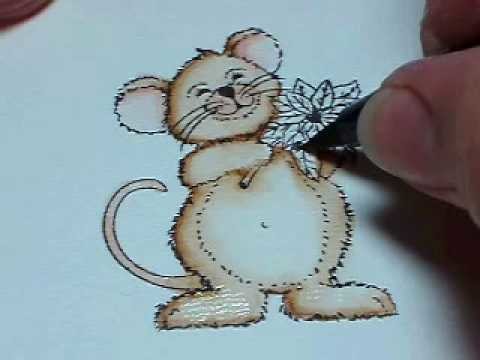 Tombow Coloring Tutorial "Christmas Mouse"