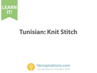 Tunisian: Knit Stitch