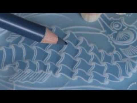 Video Class 4   How to Colour Parchment using Blendable Pencils Seahorse Card