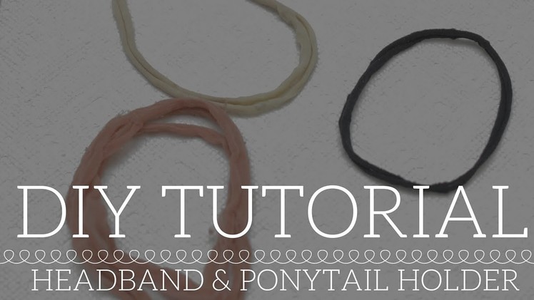[11] DIY Headband & Ponytail Holder for Relaxed & Natural Hair