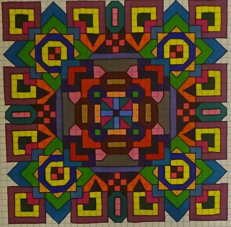 Another Mandala on Graph Paper