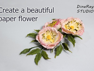 Create a beautiful paper flower