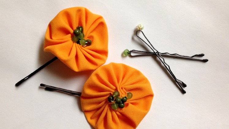 DIY Bobby Pin Flower & Beaded Pin [SIMPLE]