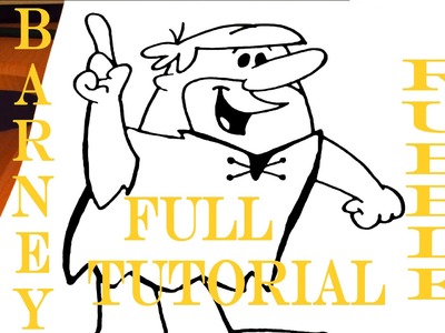 DIY How to draw easy stuff but cool on paper: draw Barney Rubble Step by Step Easy, FULL TUTORIAL