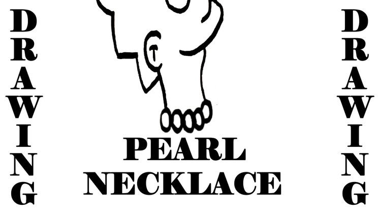 DIY How to draw easy stuff but cool on paper: draw a PEARL NECKLACE Step by Step EASY-cartoon PEARLS